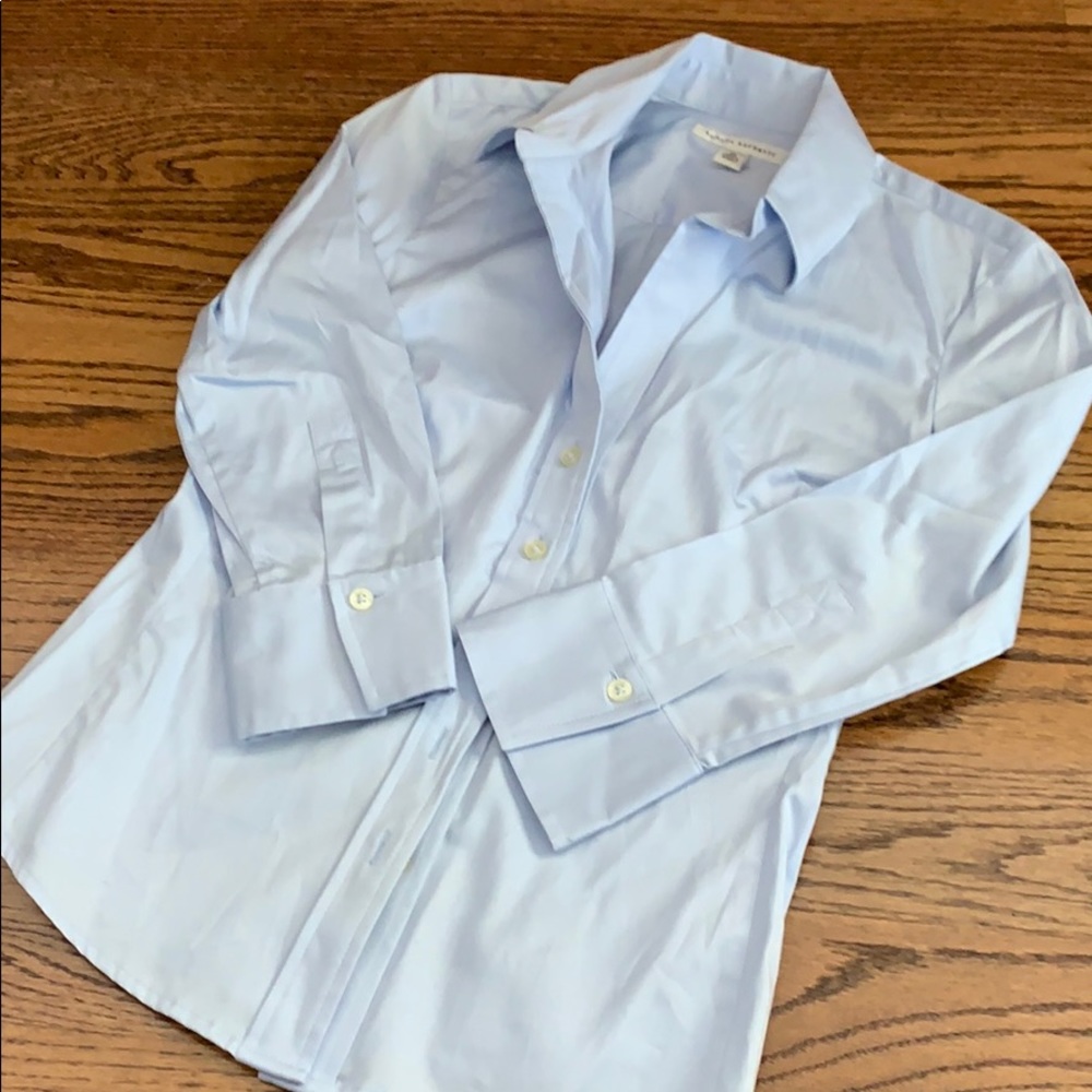 NWOT Banana Republic Ice Blue Button Down shirt